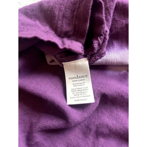 Sundance Tripoli Floral Embroidered Purple Tie-Dye Long Sleeve Top XS Women's - Picture 7 of 7